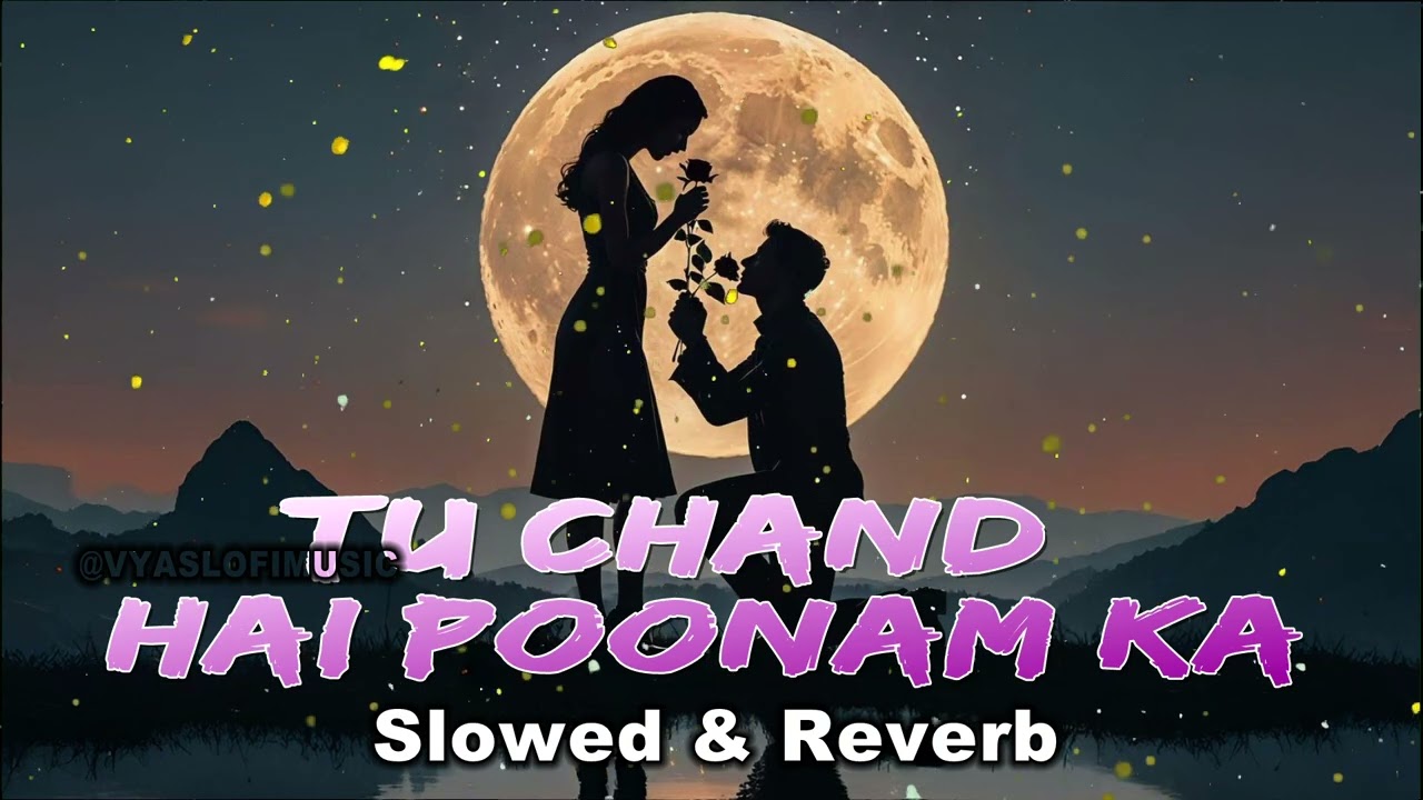 TU CHAND HAI PUNAM KA 🎵 LOVE BYTE SONG 🌹MIND RELAX💘Vyas lofi music