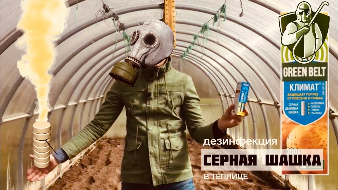 ТЕПЛИЦА ДЕЗИНФЕКЦИЯ весной серной шашкой