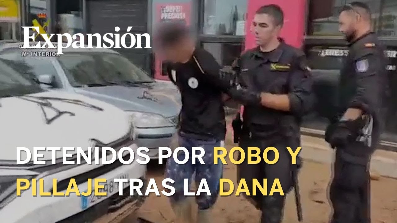 Detenidos por robo y pillaje en Valencia aprovechando los destrozos de la DANA