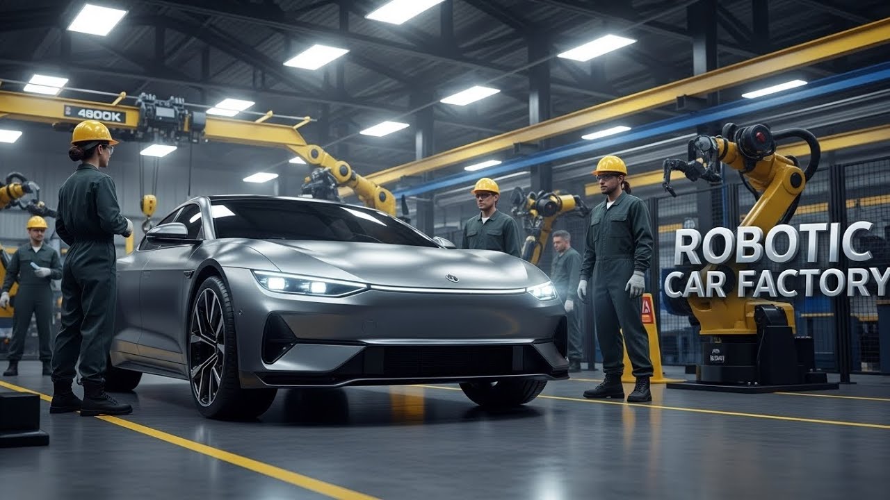 Inside the Robotic Car Factory – How Autonomous Electric Vehicles Are Built (Full Process)