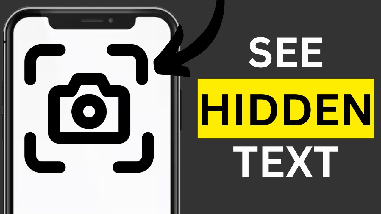 How to See Hidden Text in Screenshot