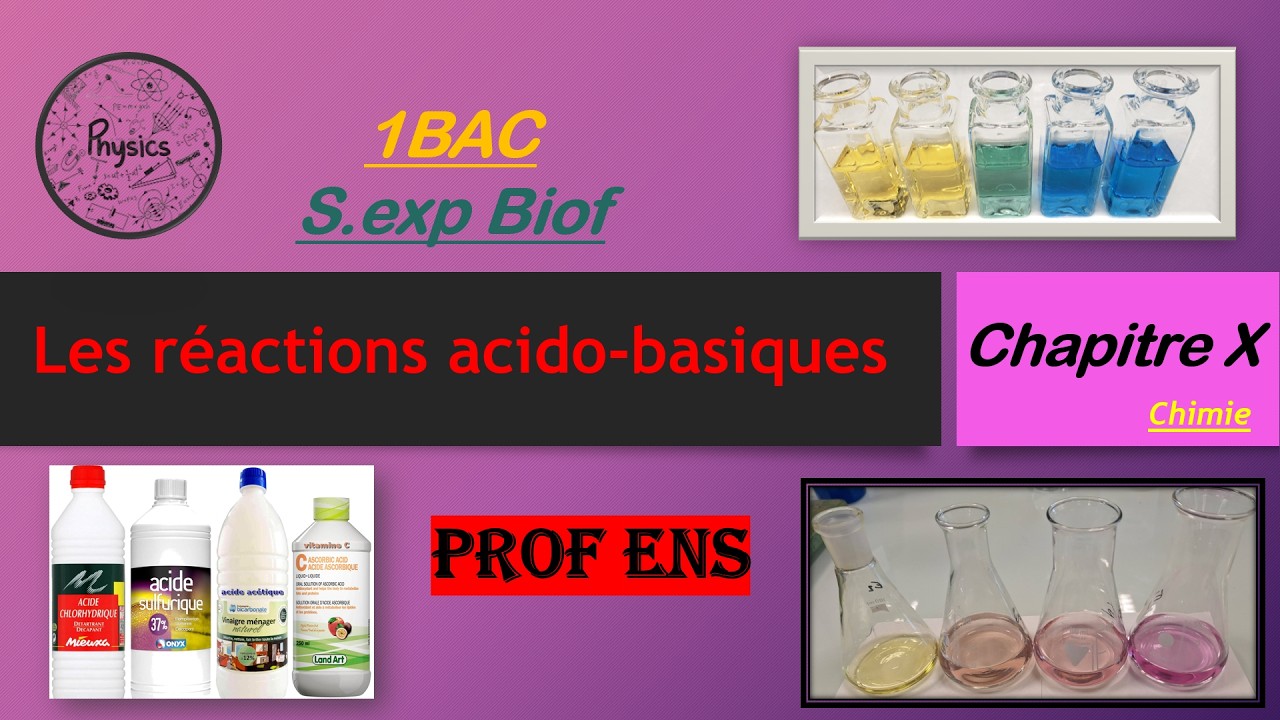 ⚗️ Chimie 1BAC : Maîtriser les Réactions Acido-Basiques en 20 minutes | Cours + Exercice