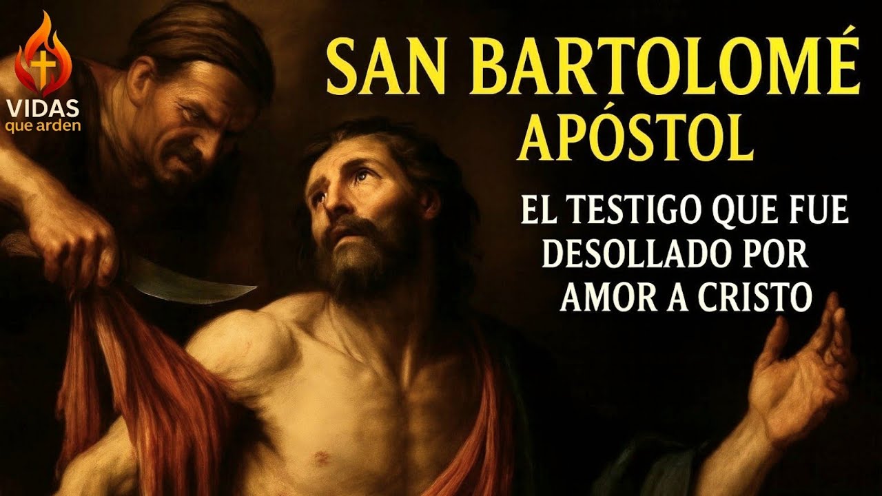 San Bartolome: El apostol que fue desollado por amor a Cristo.