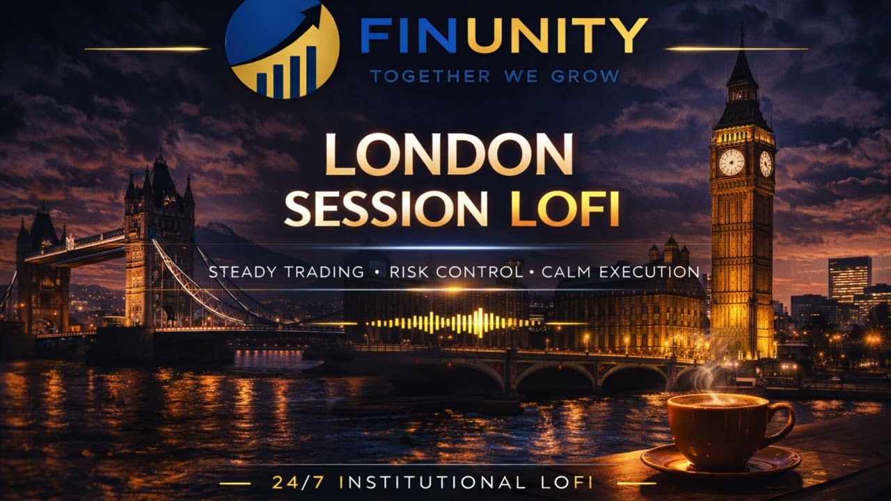 LONDON SESSION TRADE LOFI| FINUNITY Deep Focus for Gold & Forex Traders #TradingMusic #LofiMusic