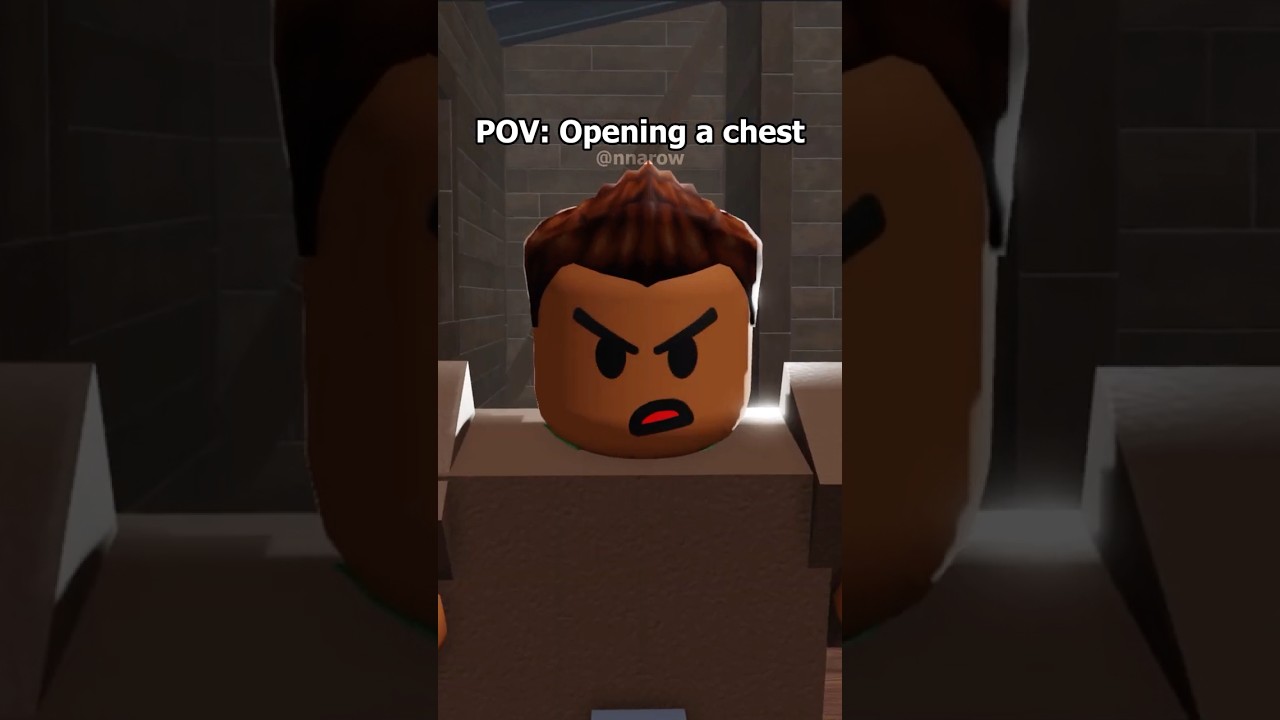 POV: Opening A Chest In 99 nights #99nightintheforest #robloxanimation