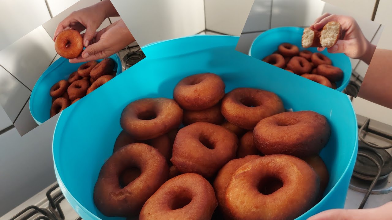 Rosquinha frita SEM LEITE E SEM OVO 😍super fofinha #rosquinhas#semovo#semleite