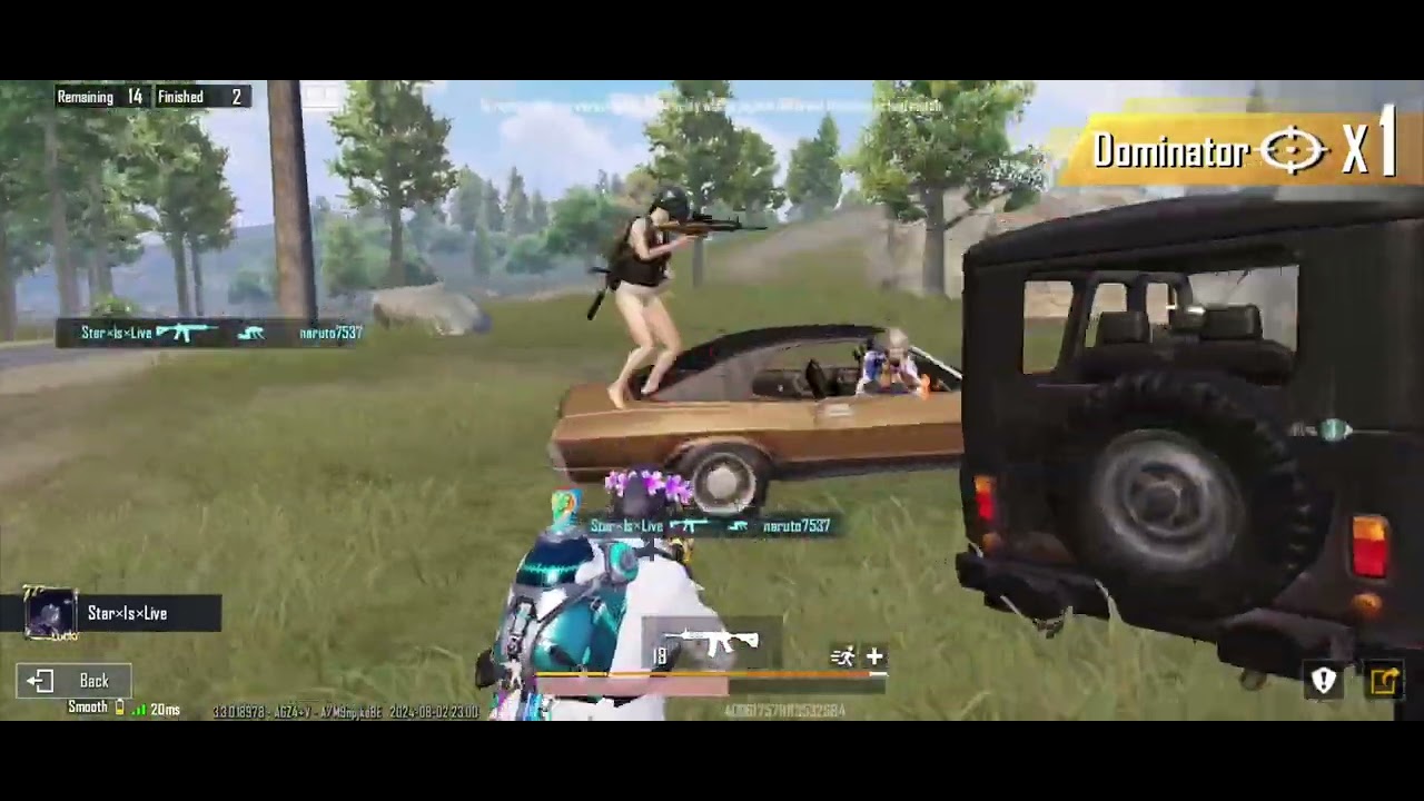 star is live bgmi bad &times;Luck &radic;1 vs 4 #pubgbattlegroundsmobileindiagameplay