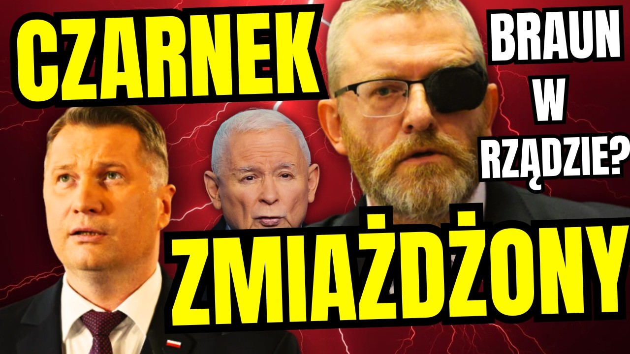 Czarnek ZMIAŻDŻONY w sondażu! Szok w PiS - Kaczyński wściekły?! Braun będzie w rządzie?
