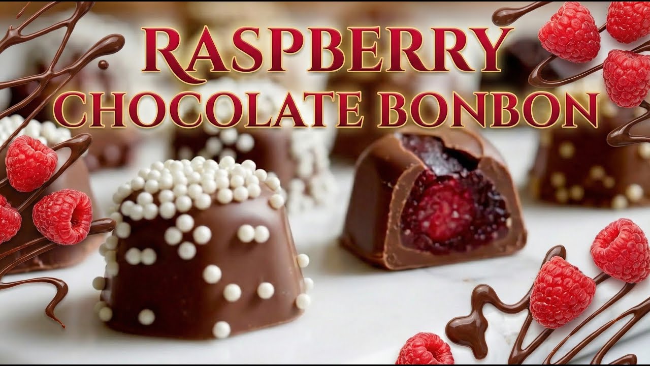 Handmade Raspberry Chocolate Bonbons
