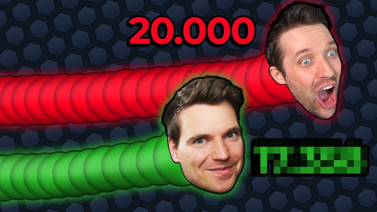 Kopf an Kopf Rennen mit DoctorBenx - Slither.io mit Croco