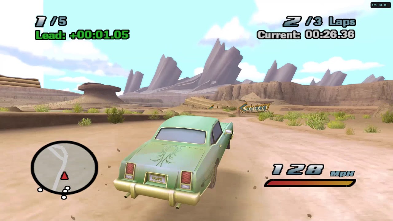 Cars: The Video Game - El Guapo Gameplay - Dolphin Emulator