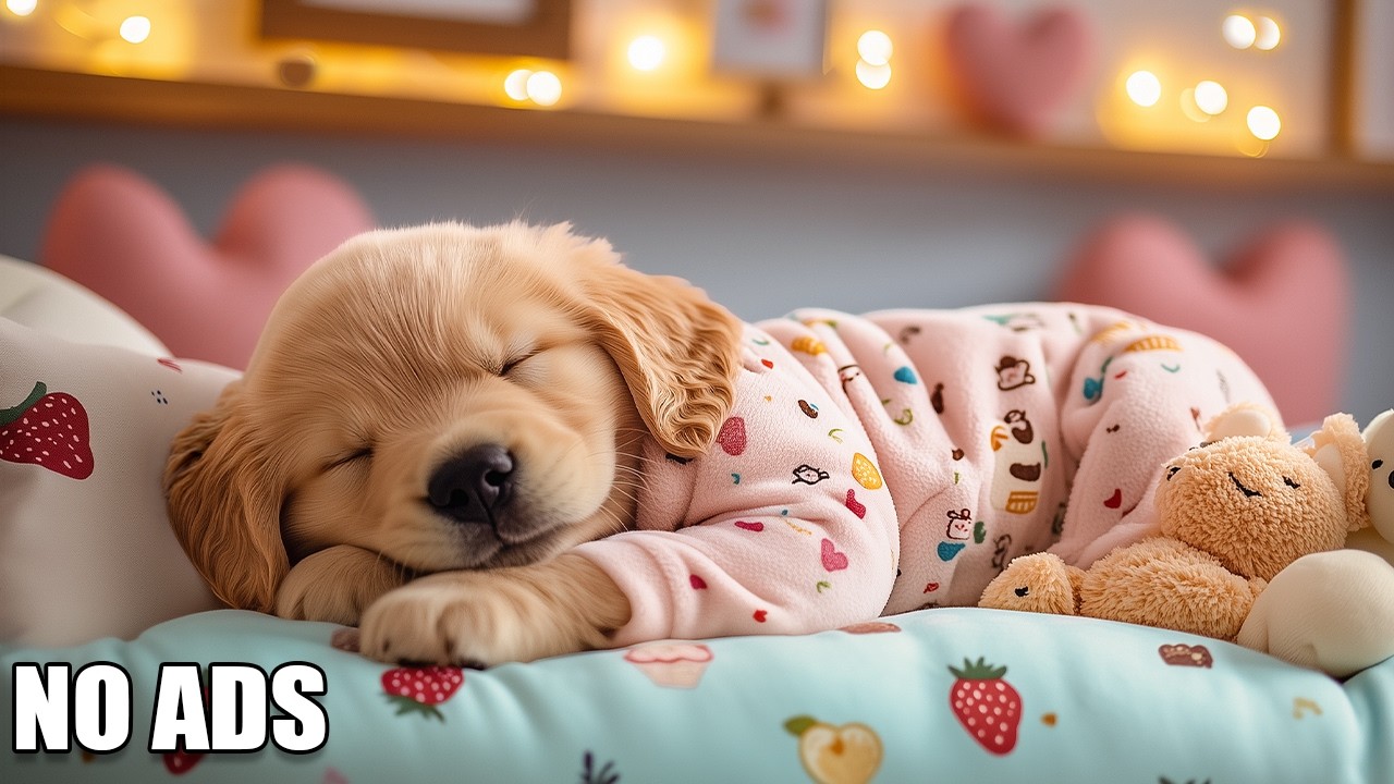12 Hours Deep Sleep Music for Dogs 🐺 Dog Relaxation Music 🎶 Peaceful Tunes for Healing Sleep Aid