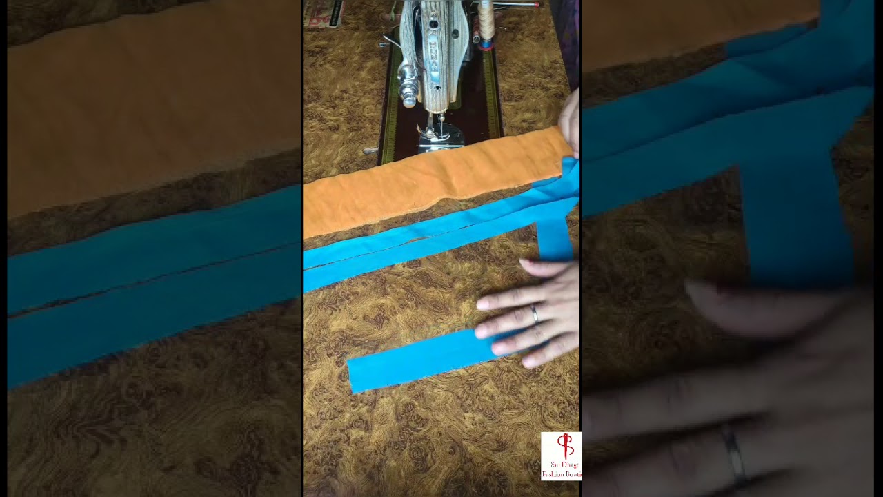 Two color mohri / poncha design very easy to sew