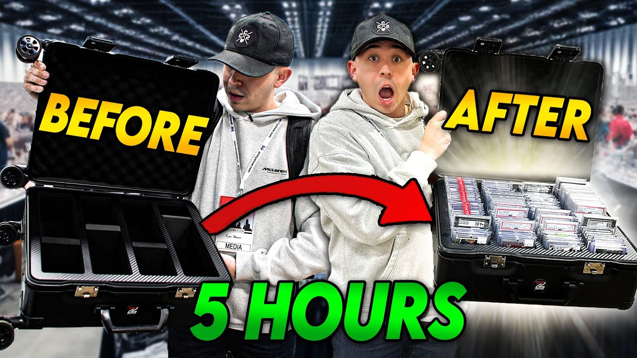 Filling TWO Zion Cases Full Of Cards In 5 Hours At The Philly Card Show 🔥