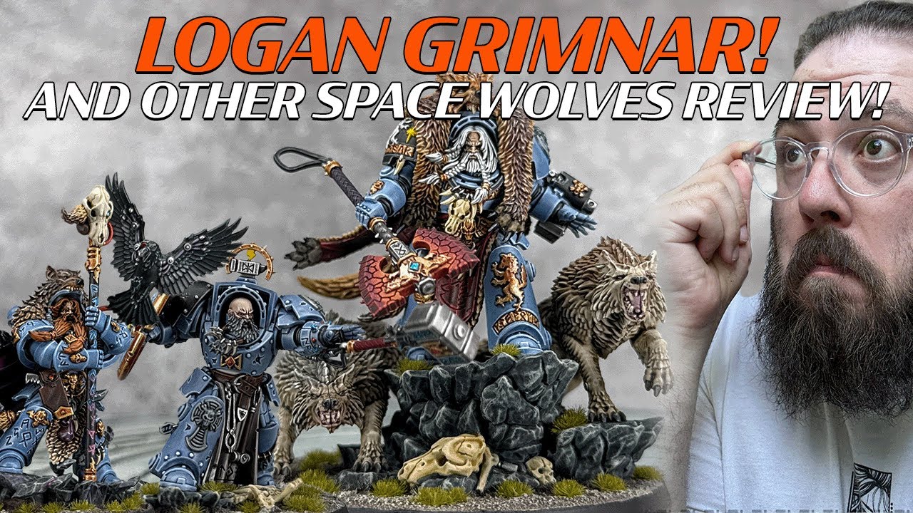 Logan Grimnar, Arjac Rockfist, Njal Stormcaller, Wolf Guard Terminators and Drop Pods Sprue Review!