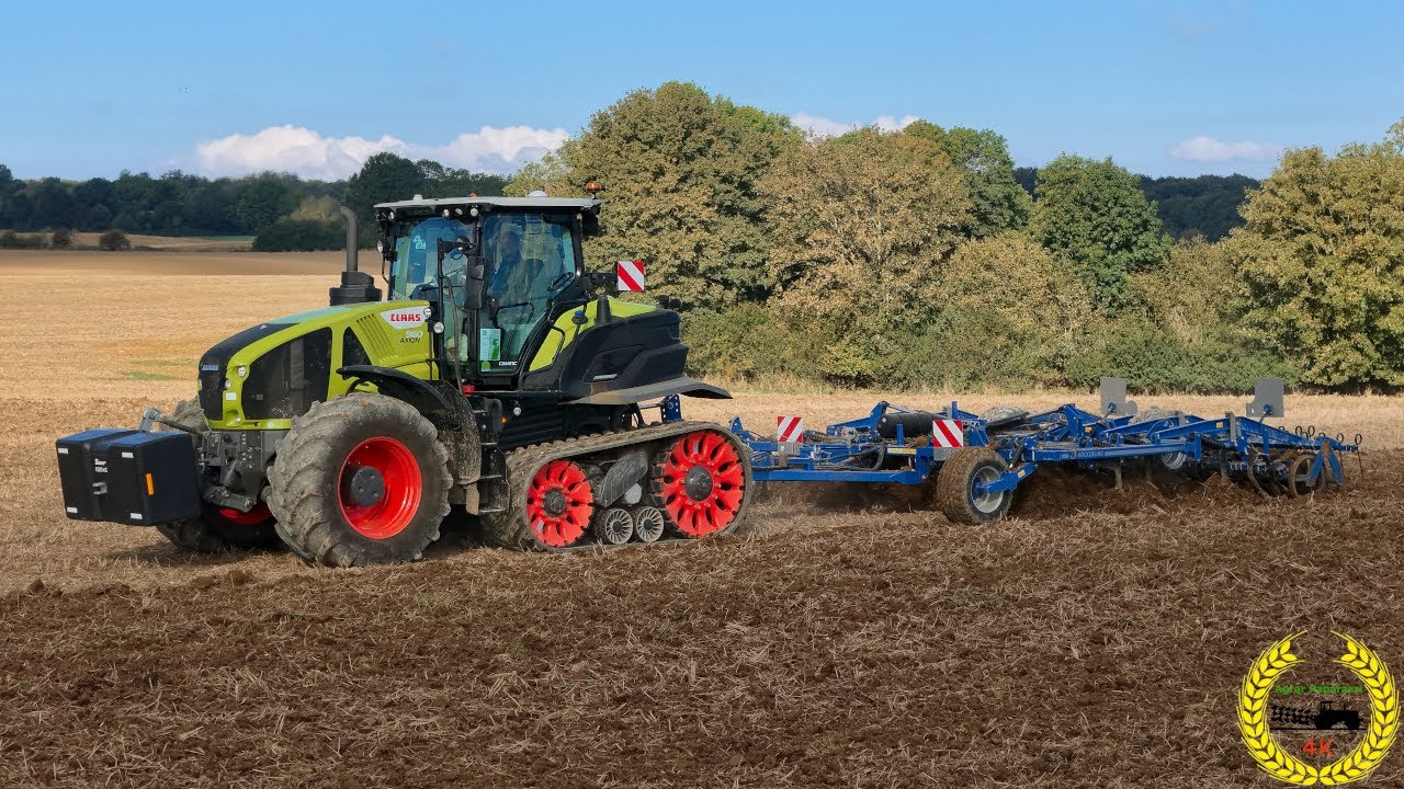 Claas Axion 960 TT mit Köckerling Grubber | Bodenbearbeitung | Grubbern