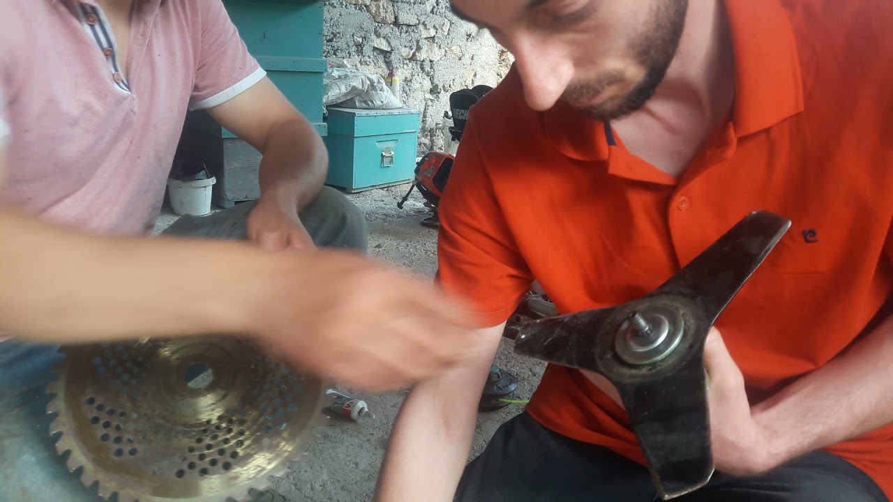 Motorlu tırpan başlık değiştirme nasıl yapılır  motorlu tırpan yağlama ot motoru nasıl çalışır #asmr