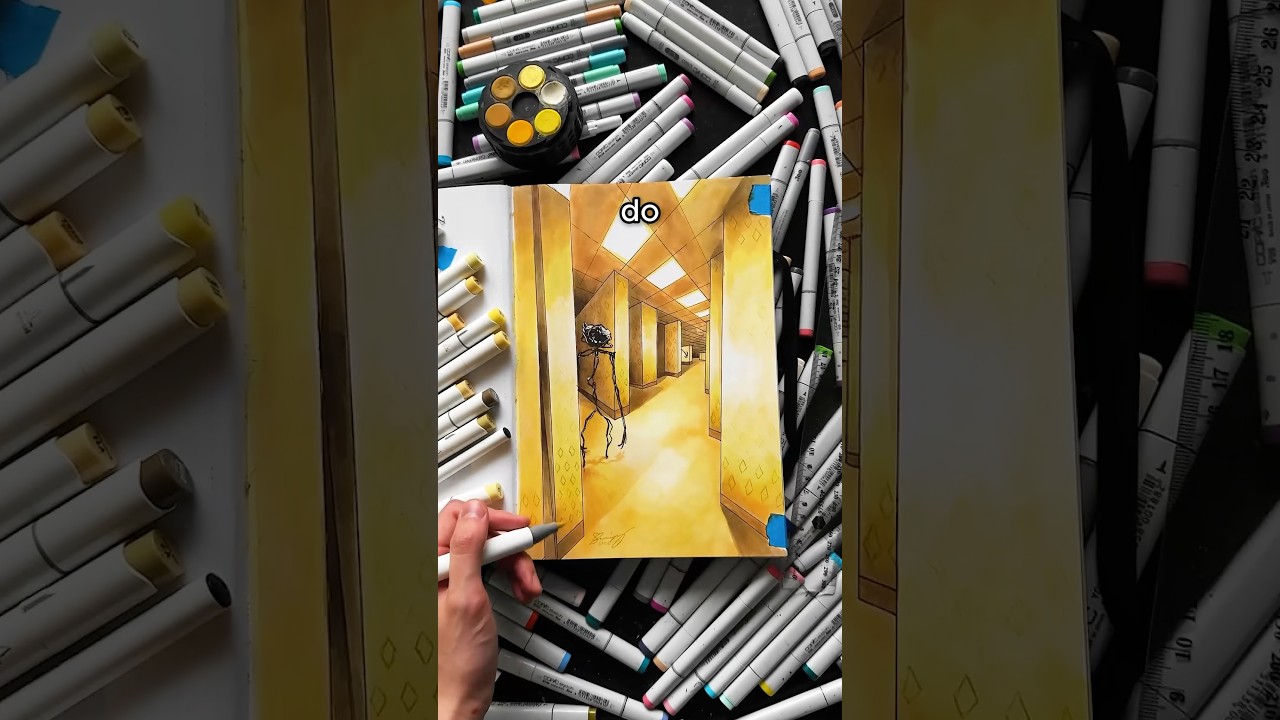 Как рисовать в ДВУХТОЧЕЧНОЙ ПЕРСПЕКТИВЕ!! 👀✍️ #урокрисования
