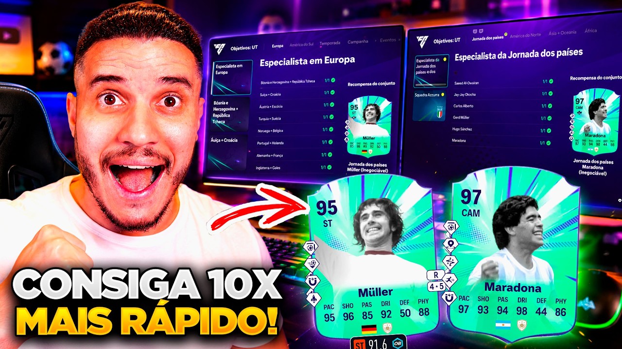FC 26 | COMPLETE O OBJETIVO DA EUROPA NUM PISCAR DE OLHOS E DESBLOQUEIE O MARADONA!