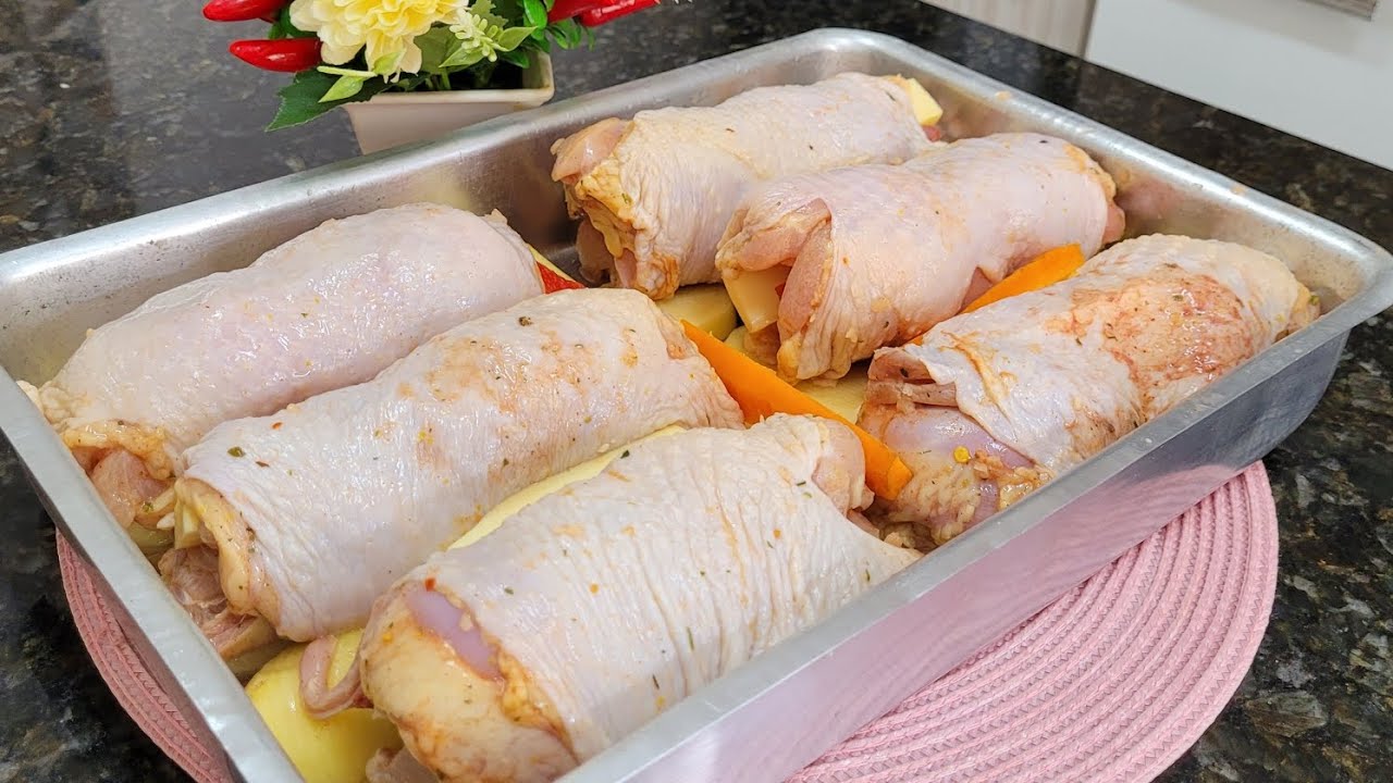 AGORA SÓ FAÇO COXA E SOBRECOXA ASSIM ! DELICIOSA DESMANCHA NA BOCA ! RECEITA DELICIOSA E FÁCIL !😋