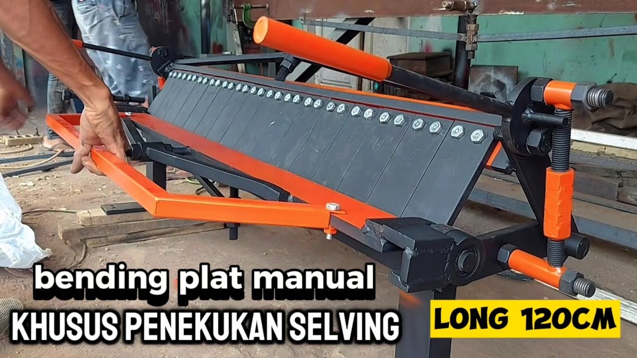 bagai mana seniman pemula ini membuat alat bending plat manual untuk penekukan selving