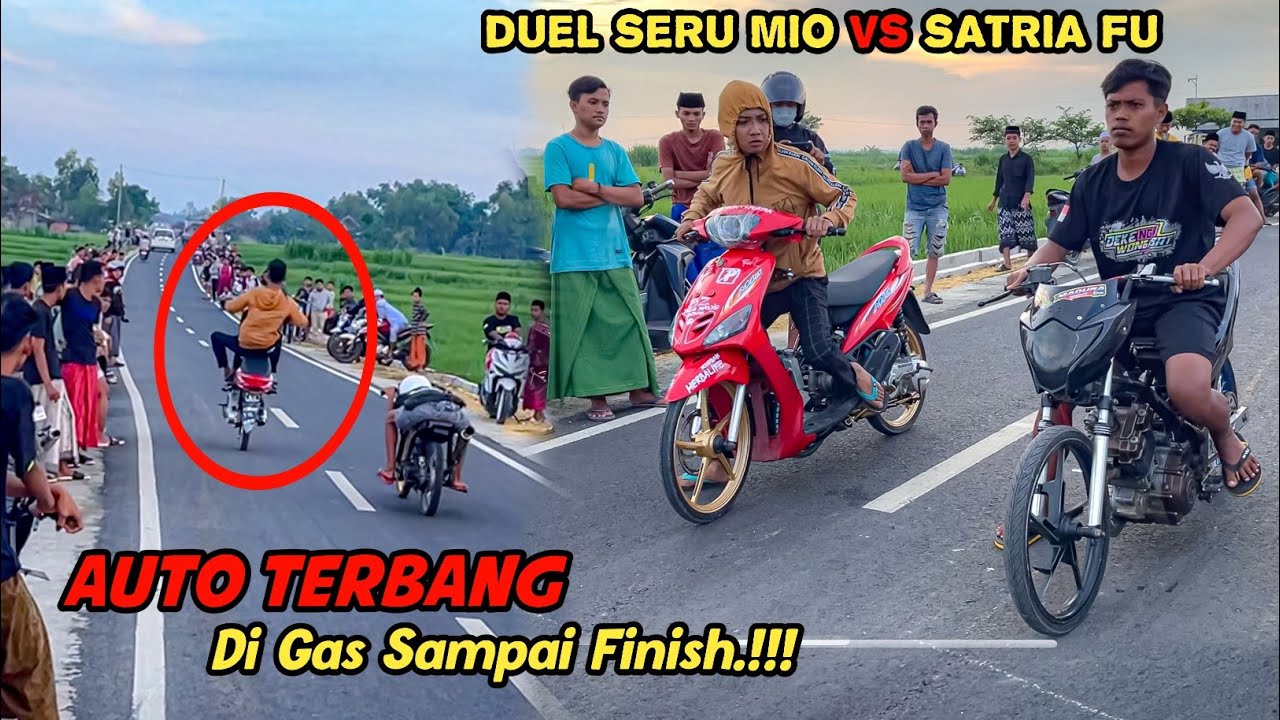 NGERI‼️MIO MENUJU UGD SUSAH DI KENDALIKAN 200cc VREGAS SPEED