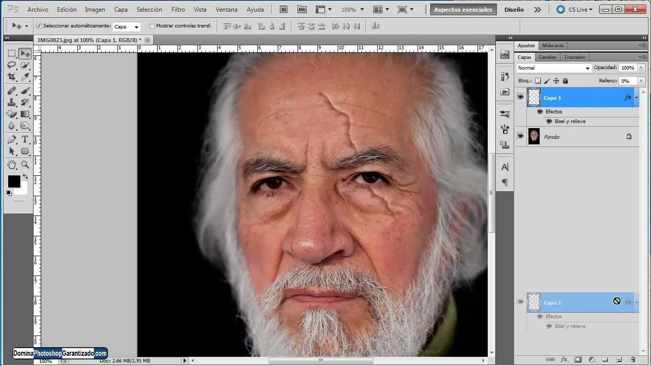 Cómo crear una cicatriz sobre la piel con Photoshop