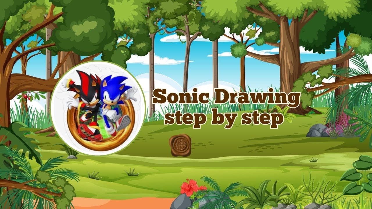 How to draw Sonic and shadow  step by step |  Drawing video