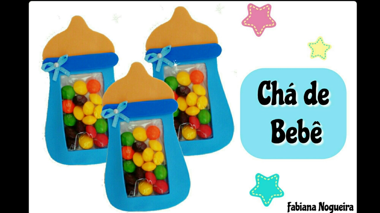 Mamadeira Porta Balas de EVA 🍼👶- Como Fazer Lembrancinha Chá de Bebê