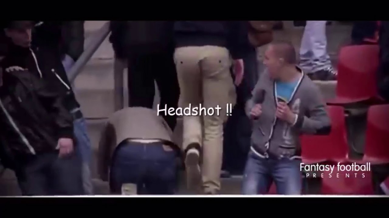 Funny soccer video head shots