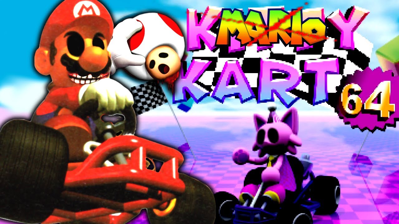 ИГРА УЖАСОВ MARIO KART 64?! - KITTY KART 64 (ПРИЗРАЧНАЯ ИГРА NINTENDO 64)
