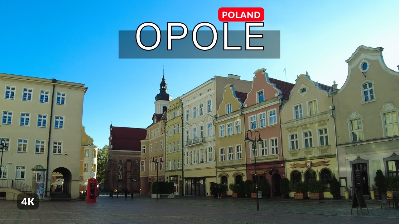 Opole, Poland 🇵🇱 4K Walking Tour 2023 - Old Town & Historic Opole Market Square