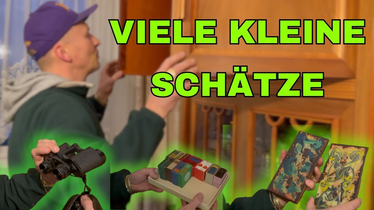 Schatzsuche in der Omi Wohnung Wohnungsauflösung mit vielen Flohmarkt-Funden