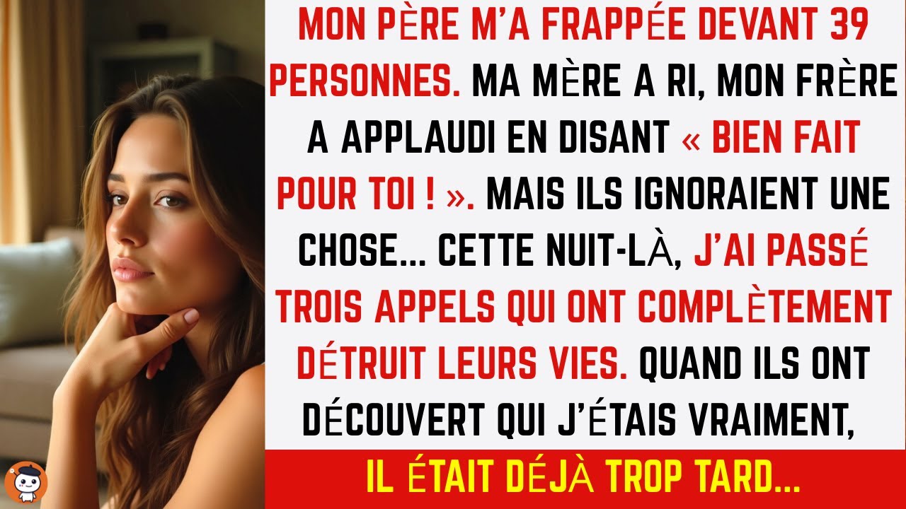 Papa m’a frappée devant 39 personnes — cette nuit-là, j’ai passé 3 appels qui ont tout changé