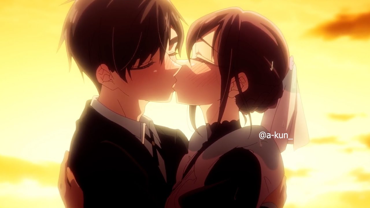 Meido x Rentarou cute lovely romantic kiss😘 scene😍 || Anime Kiss Scene @a-kun_