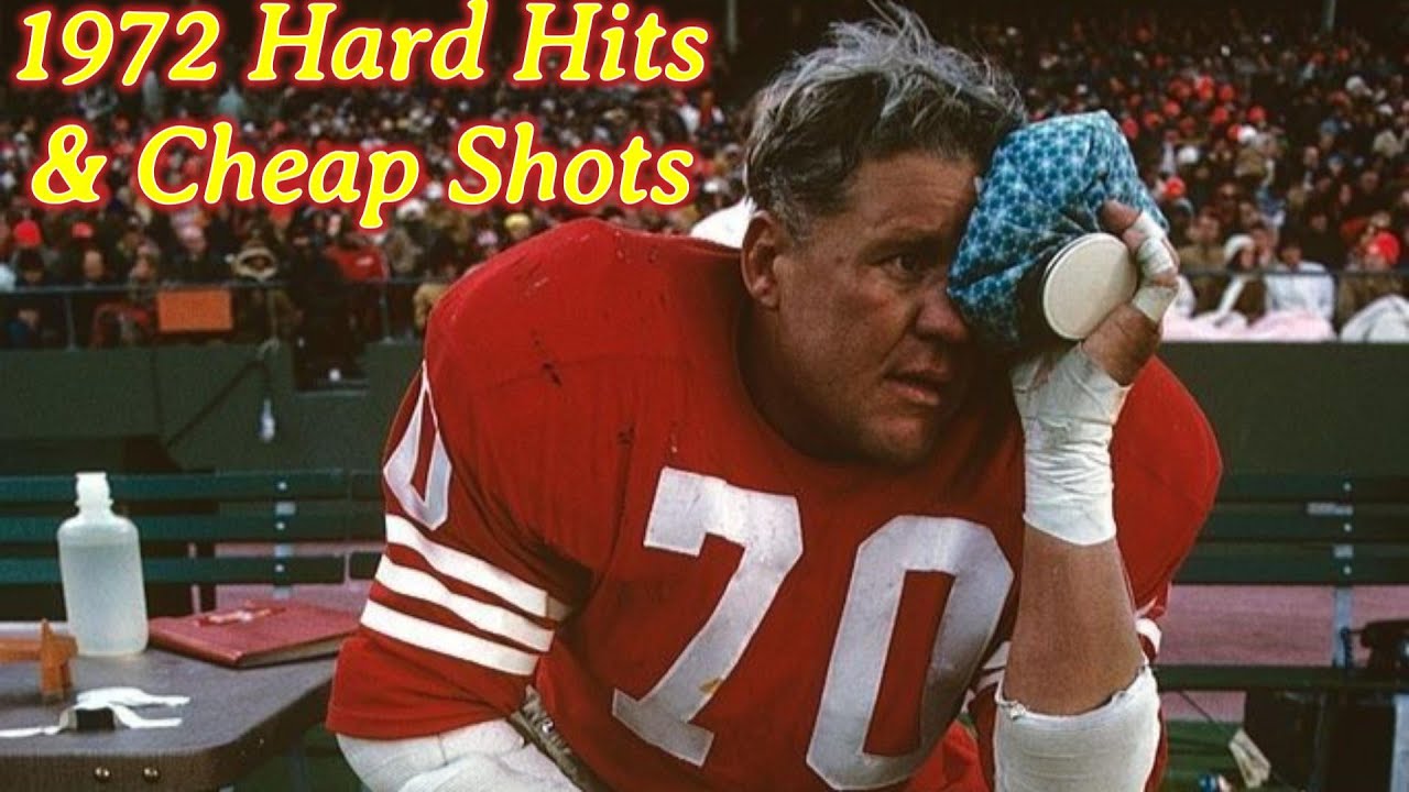 Amazing NFL Hard Hits And Cheap Shots Of 1972