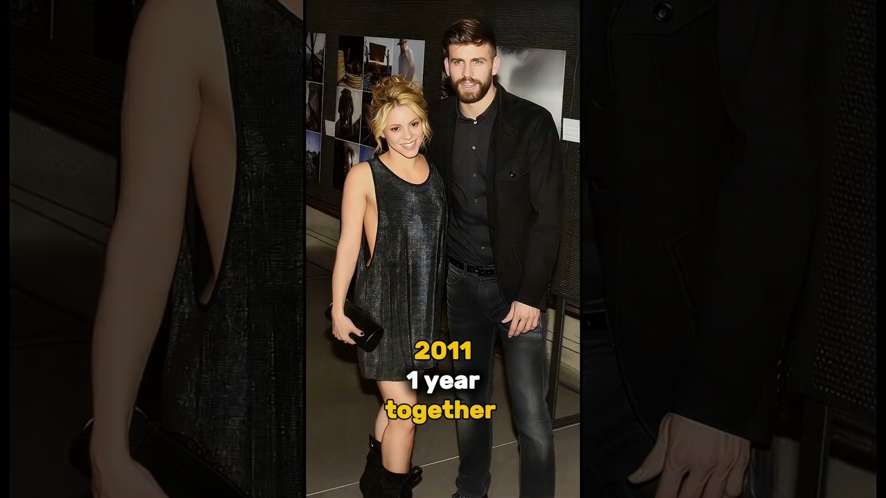 Shakira and Gerard Piqu&eacute; evolution couple #Shakira #Gerardpique #trending #shortfeed