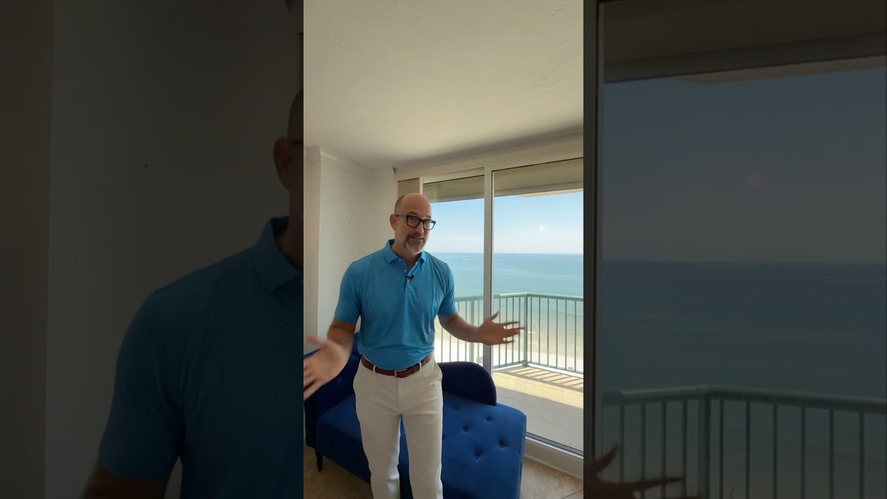 Tour A Florida Condo With Hurricane Shutters | Daytona Beach Shores Oceanfront Real Estate