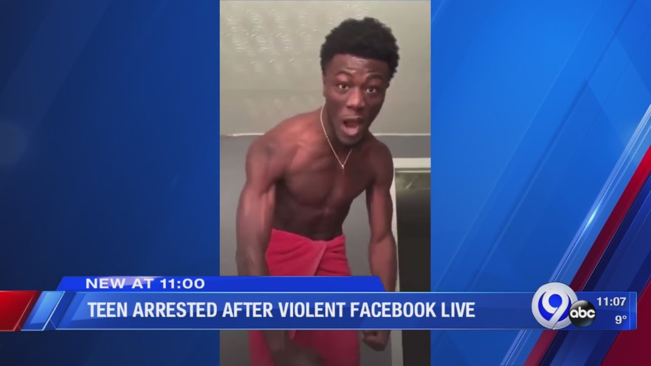 Teen arrested after violent Facebook Live