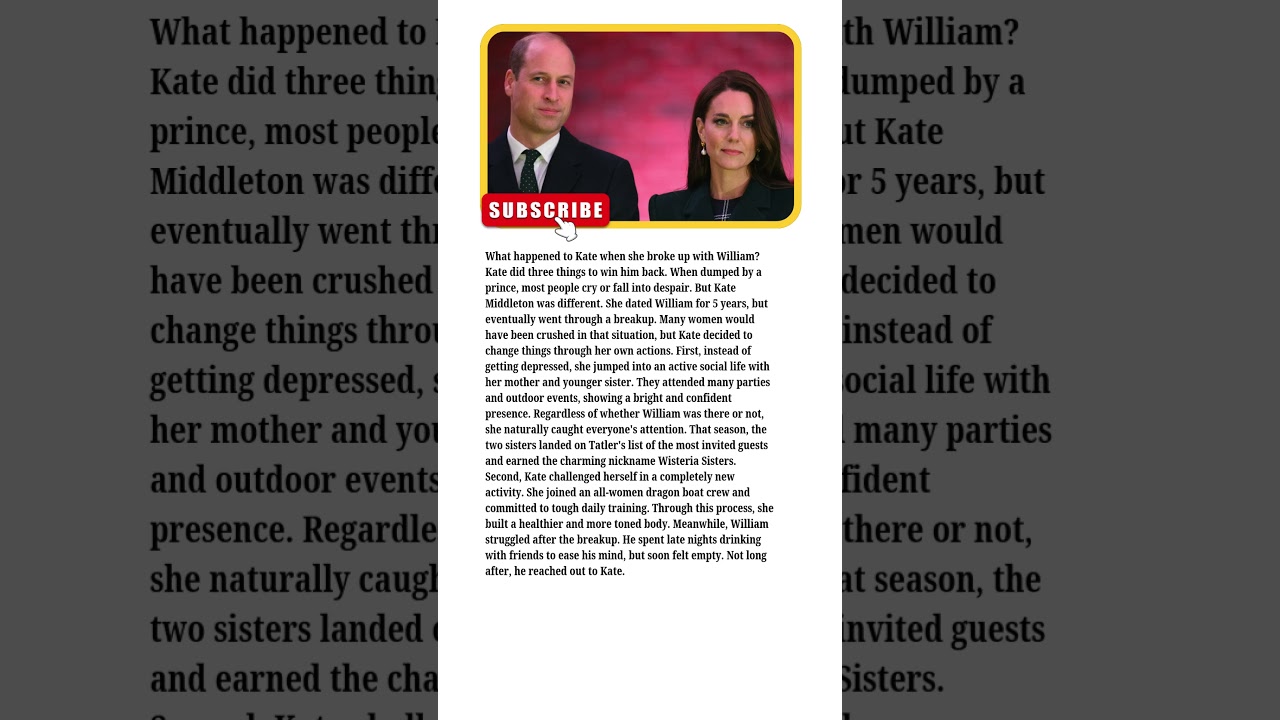 Kate Middleton’s Post-Breakup Glow-Up: 3 Powerful Changes She Made After William Dumped Her