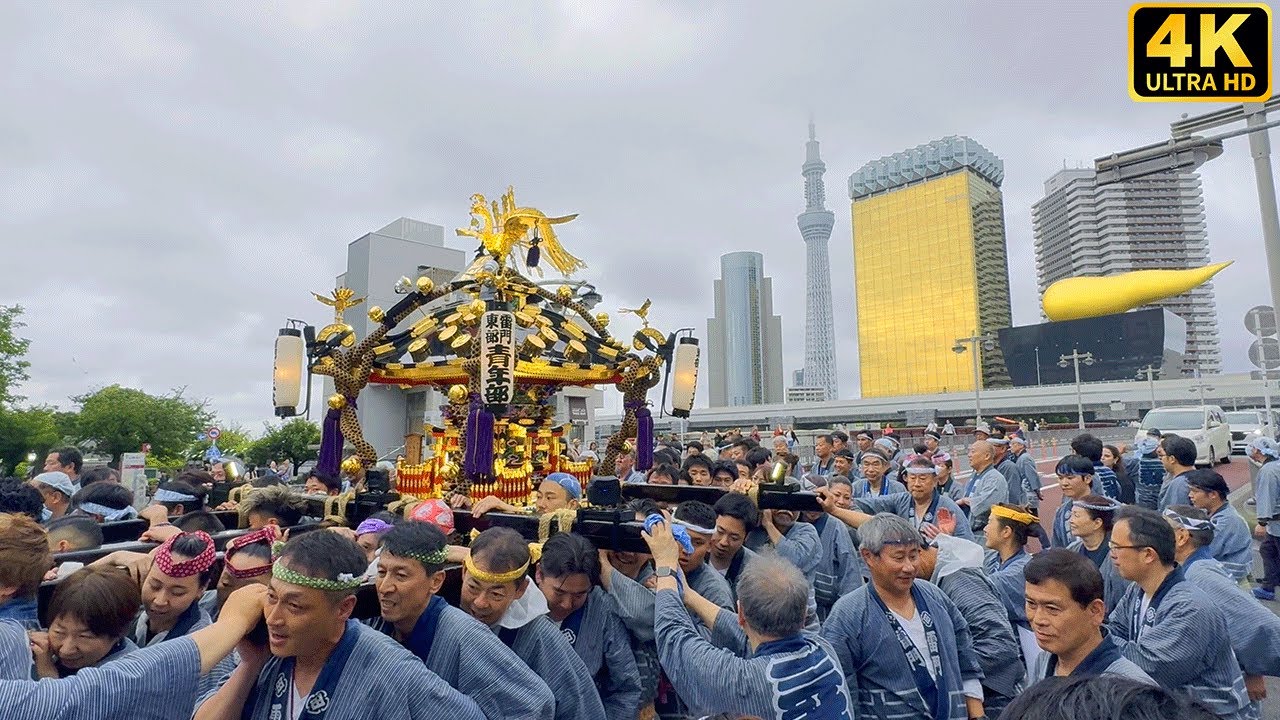 【 三社祭 】雷門四ヵ町宵宮 連合渡御（雷門東部町会）①　浅草神社例大祭