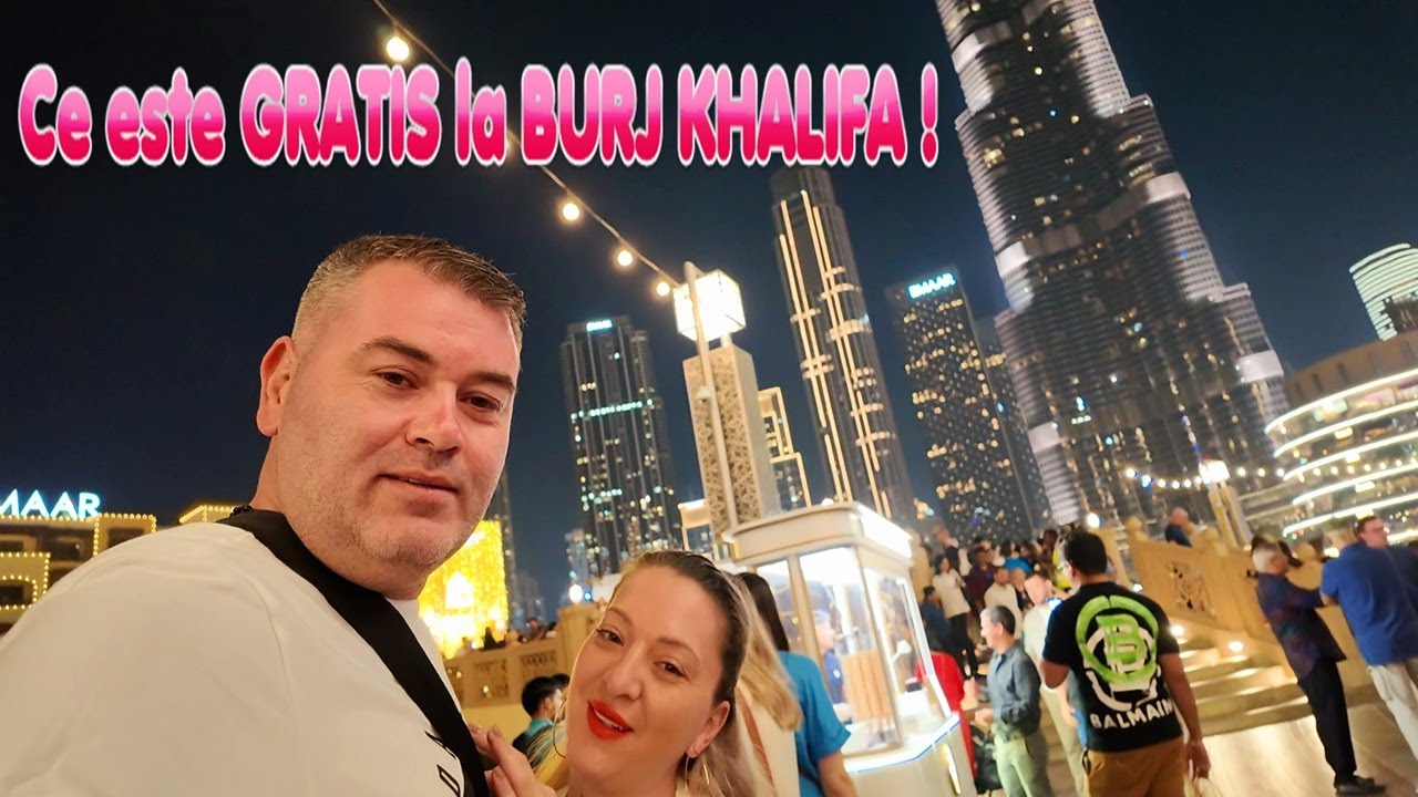 Ce este GRATIS la DUBAI MALL Si Burj KHALIFA 🇦🇪  Fântâna Dubai adună mii de Turiști Zilnic !