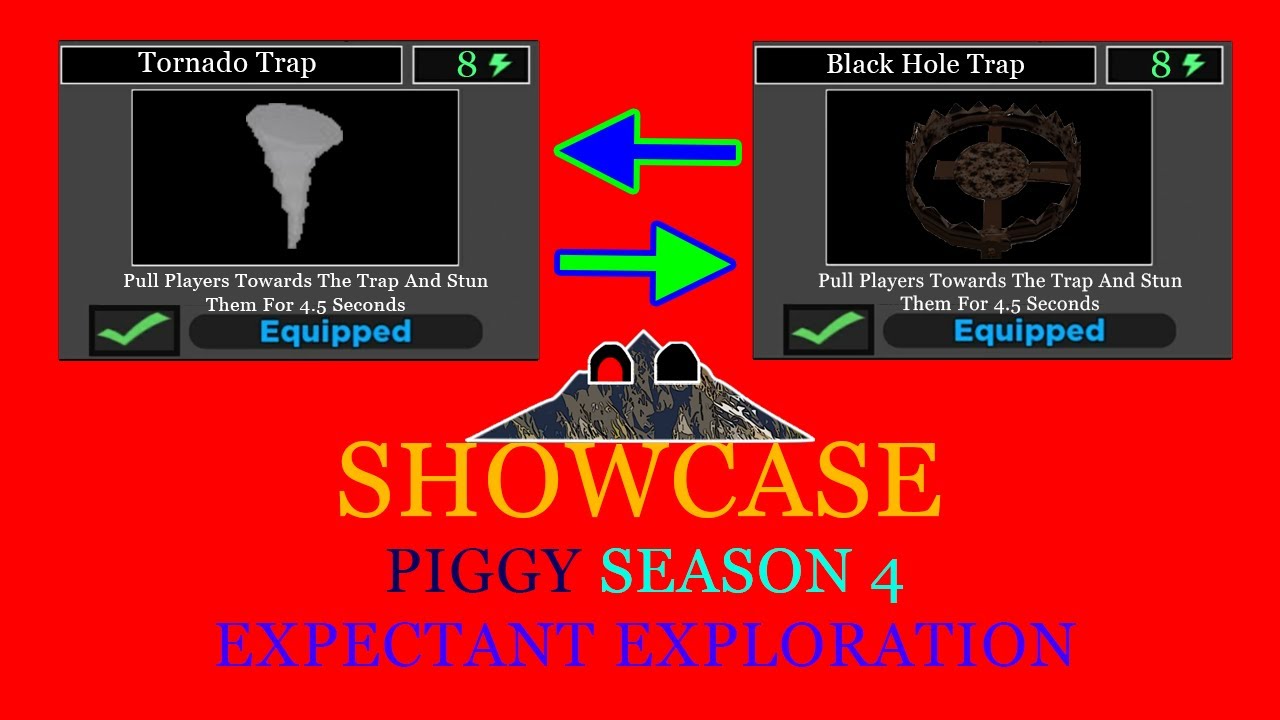 Showcase Of Tornado Trap In Roblox Piggy Season 4 Expectant Exploration!
