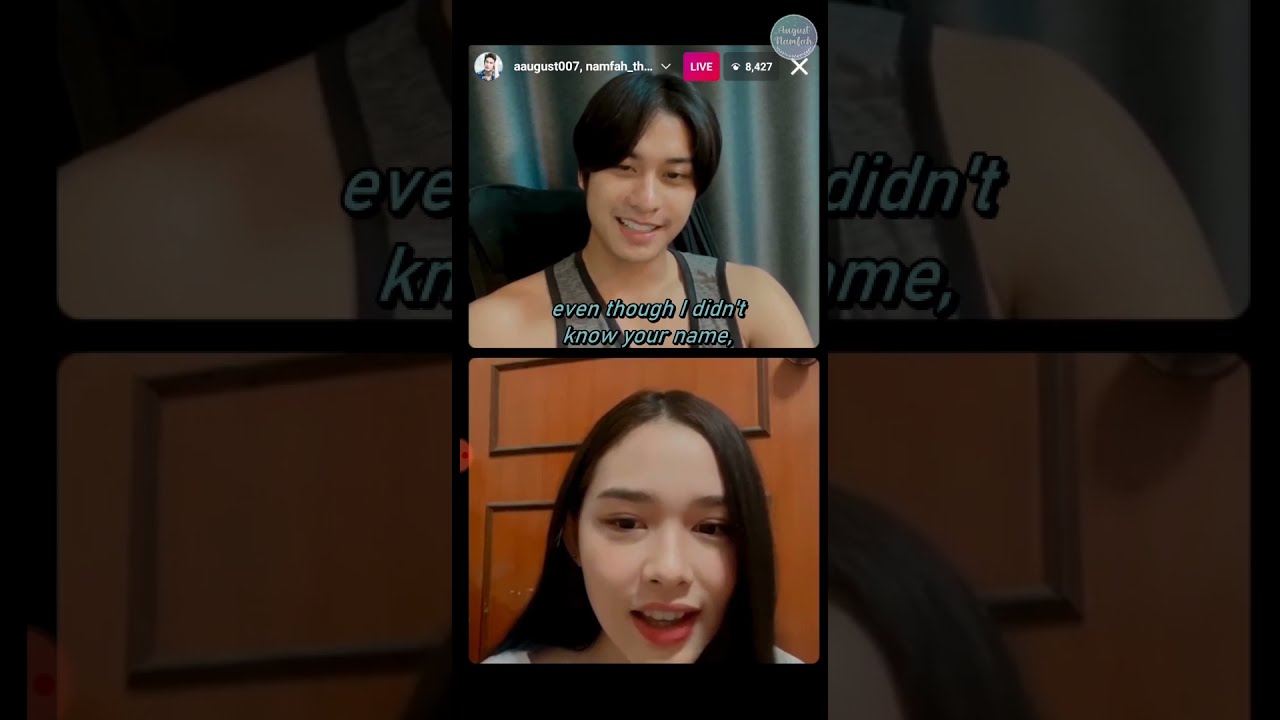 #ออกัสน้ำฟ้า August-Namfah | LIVE 09-04-2021 [ ENG SUB ]