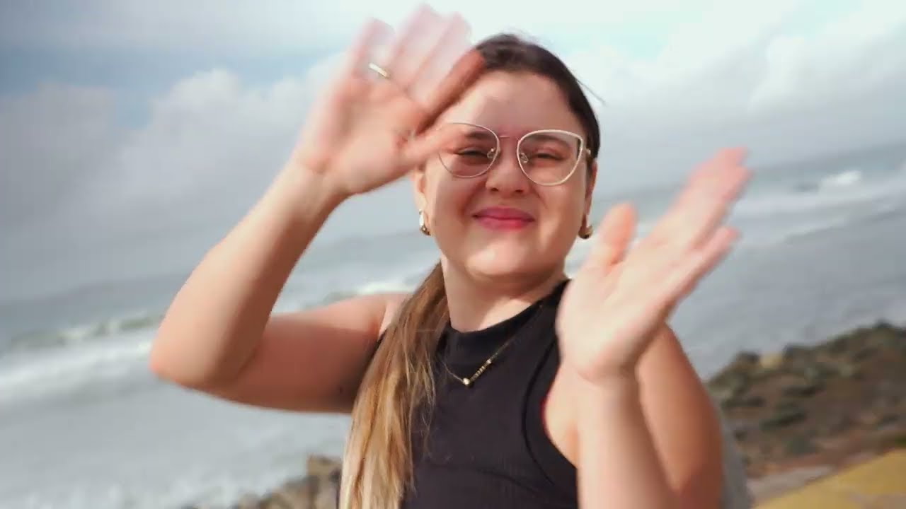 gravando com a zve10 II e a 23MM na praia de manhã - bastidores e resultado