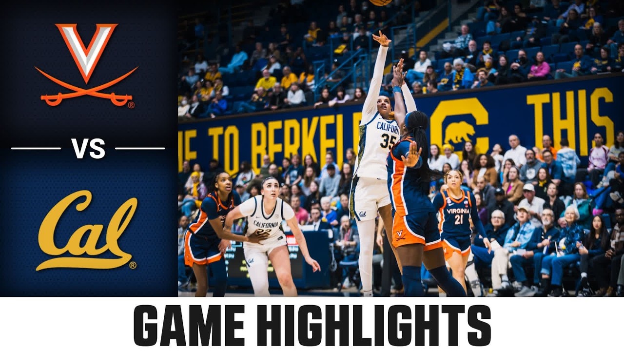 Virginia vs. Cal Game Highlights | 2025-26 ACC Women's Basketball