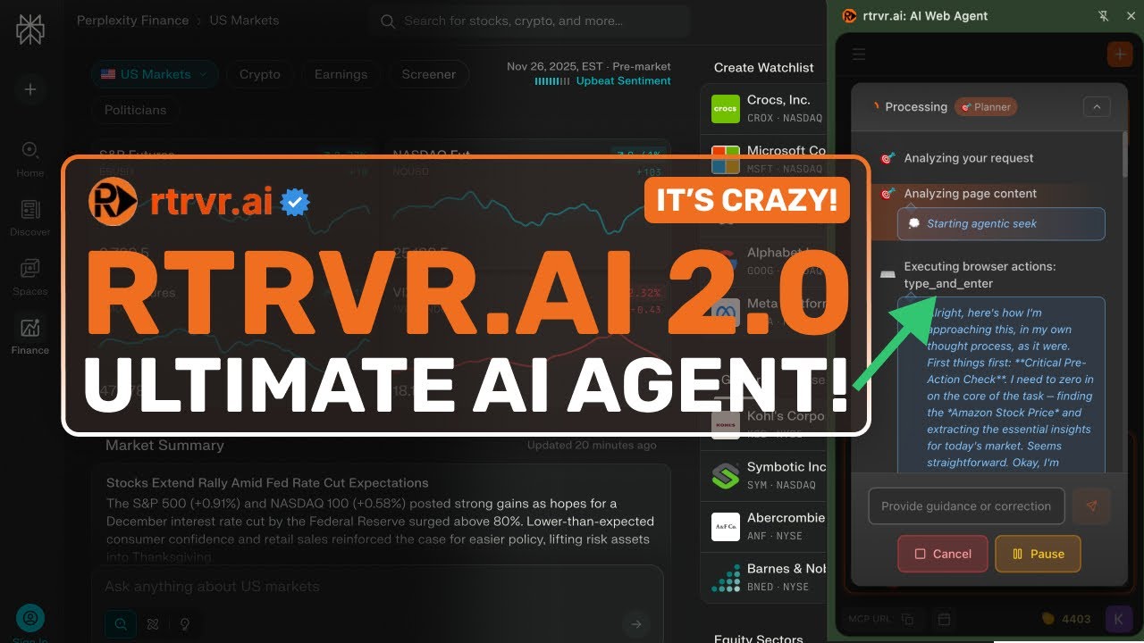 RTRVR 2.0: Это ЛУЧШИЙ ИИ-АГЕНТ НА ​​СЕГОДНЯШНИЙ ДЕНЬ! Может сделать ВСЁ, ОДНИМ КОМАНДНЫМ СПОСОБОМ!