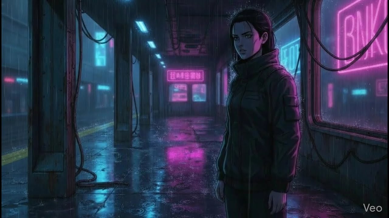 Dark Drone Ambience | Heavy Rain in Neon City [Blade Runner Vibe]