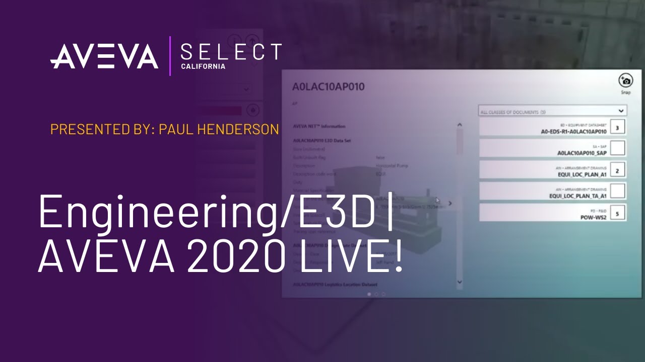 Engineering/E3D | Paul Henderson | AVEVA 2020 LIVE!