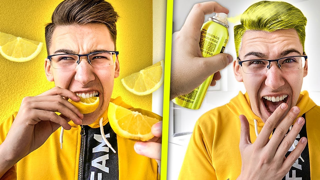 ŽIVIM ŽIVOT 24h U ŽUTOJ BOJI!! *žuta kosa*